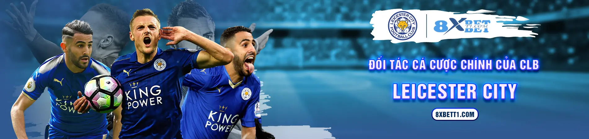 8xbet là đối tác chính thức của clb Leicester City